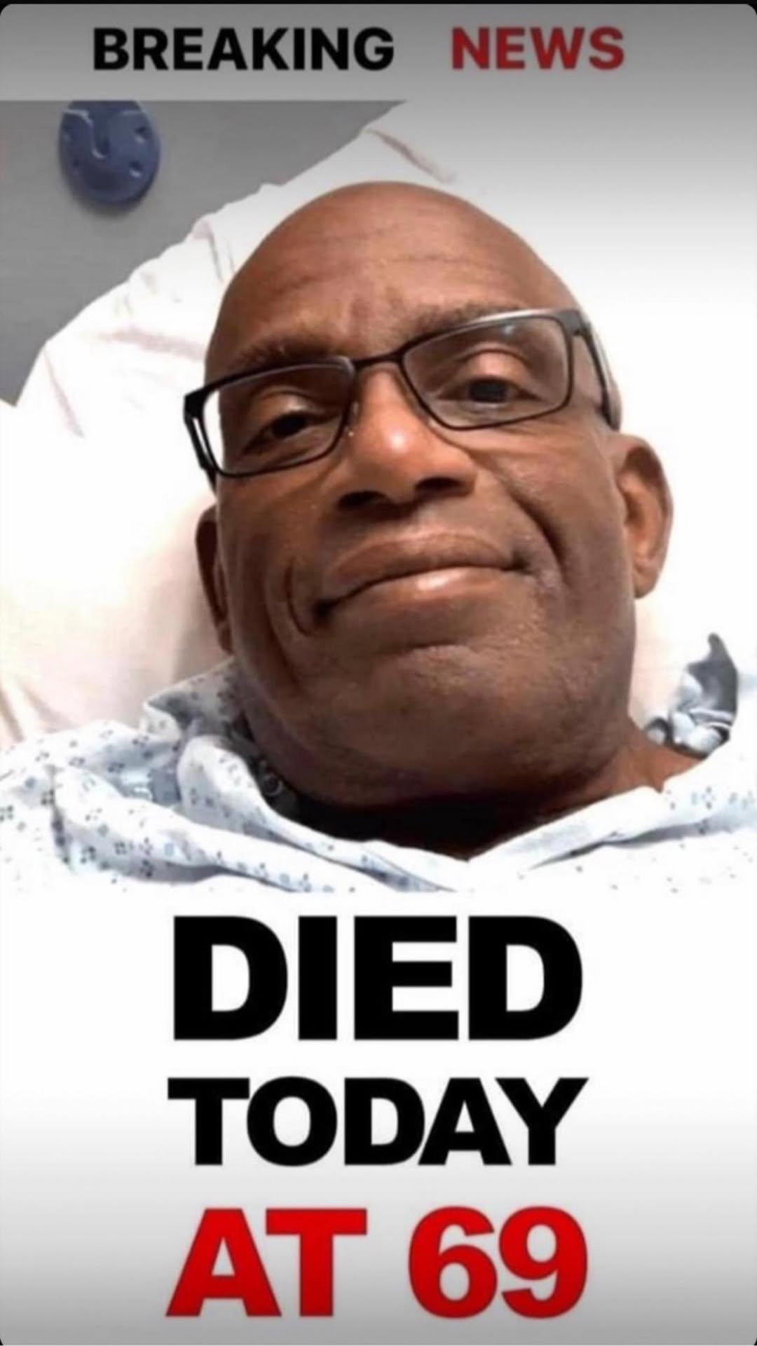 Pysu AL ROKER’S HEALTH NEWS HAS CRUSHED OUR SPIRITS.