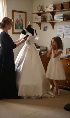 Pysu My 17-year-old daughter spent eight months handcrafting my sister’s wedding dress