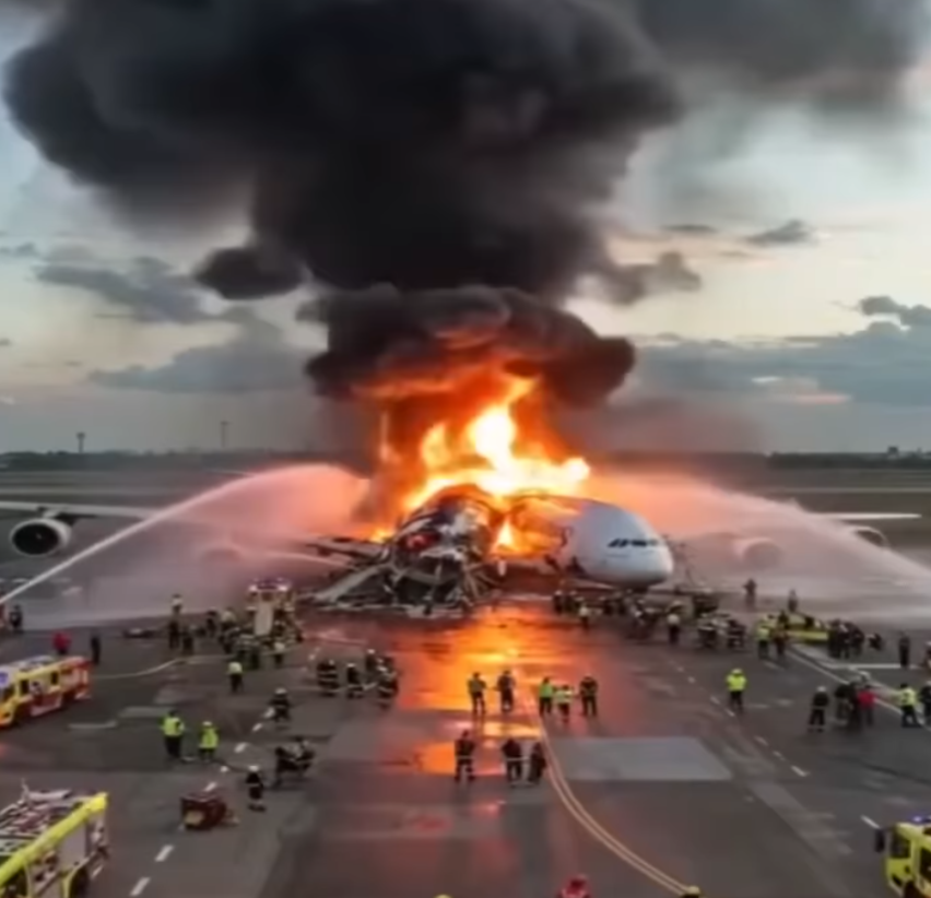 Pysu Miracle Escape in Dubai: Passengers Safe After Emirates Plane Catches Fire Upon Landing
