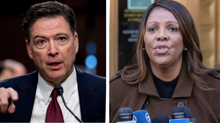 Judge dismisses James Comey, Letitia James indictments; says prosecutor was illegally appointed